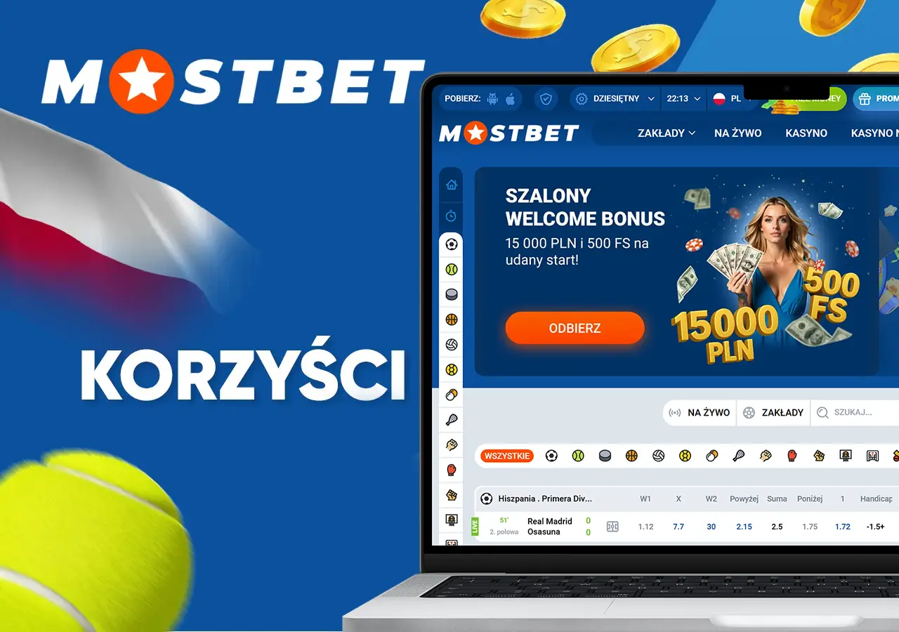 Korzyści z Mostbet w zakładach na tenisa