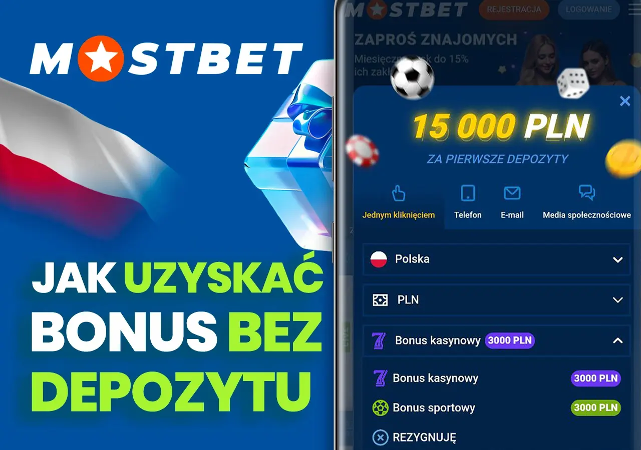 Zarejestruj się w Mostbet i odbierz bonus bez depozytu